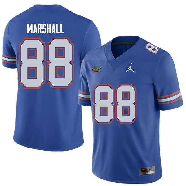 NCAA Florida Gators Wilber Marshall Men's #88 Jordan Brand Royal Stitched Authentic College Football Jersey OCK0864KD